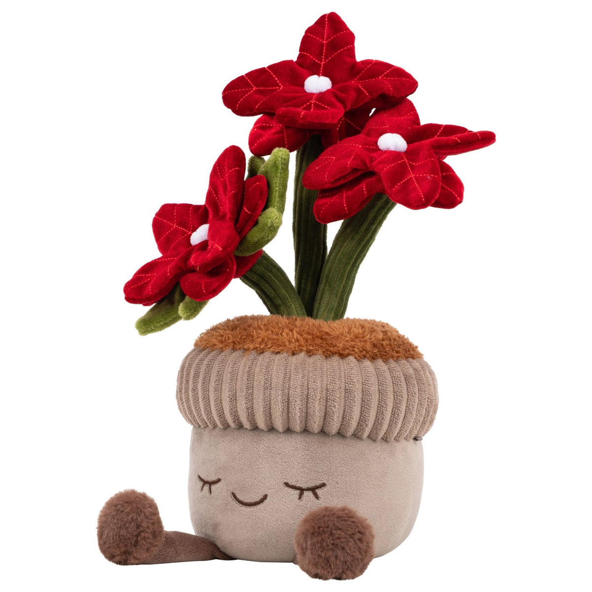 Greenhouse by Russ 12-Inch Poinsettia Plant Plush