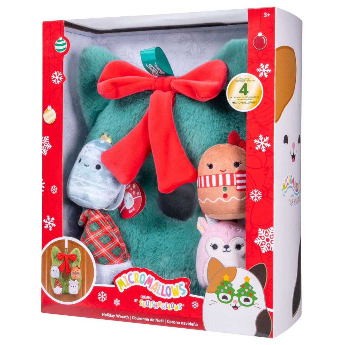 Squishmallows 4-Pack Micromallows Holiday Wreath - New Squishmallows