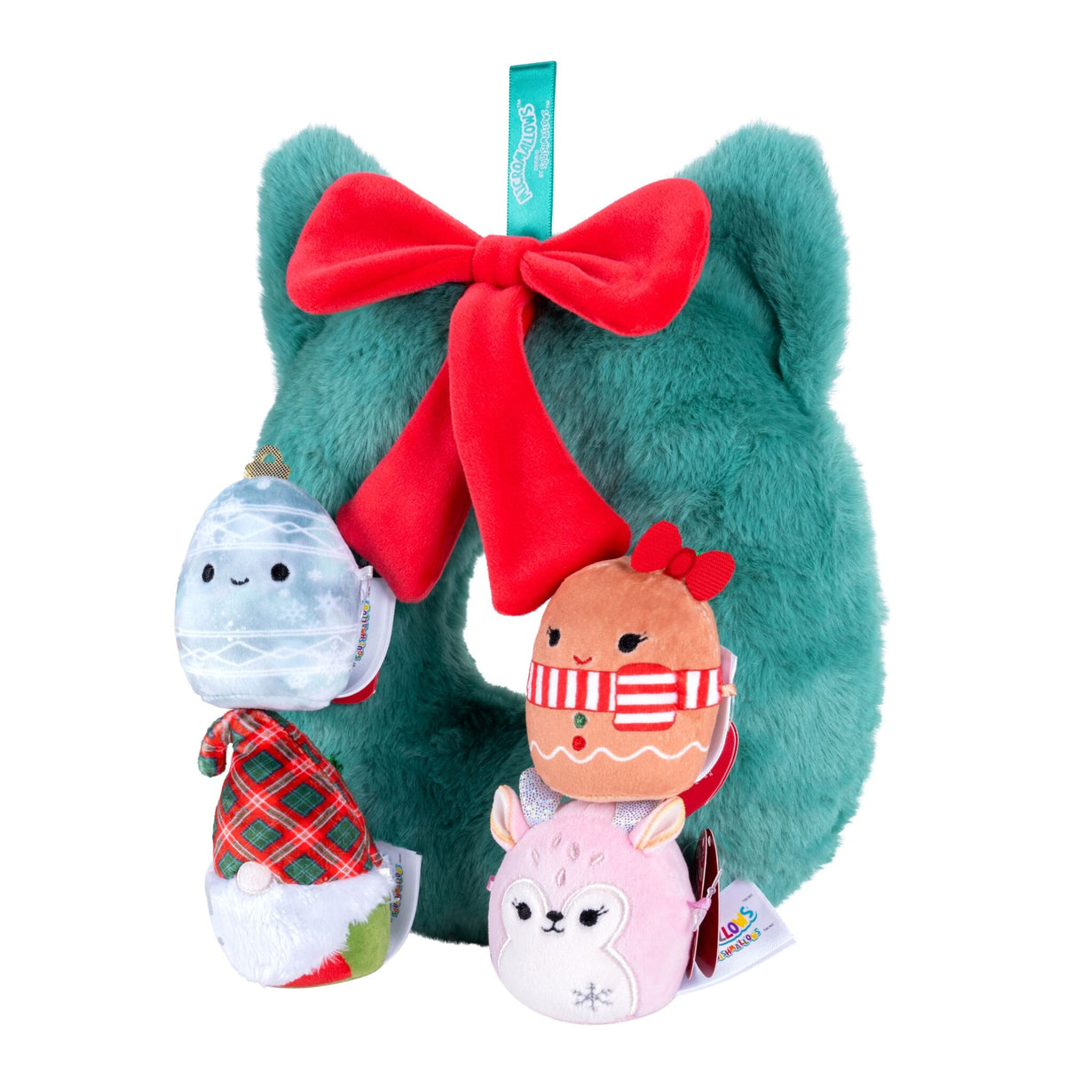 Squishmallows 4-Pack Micromallows Holiday Wreath - New Squishmallows